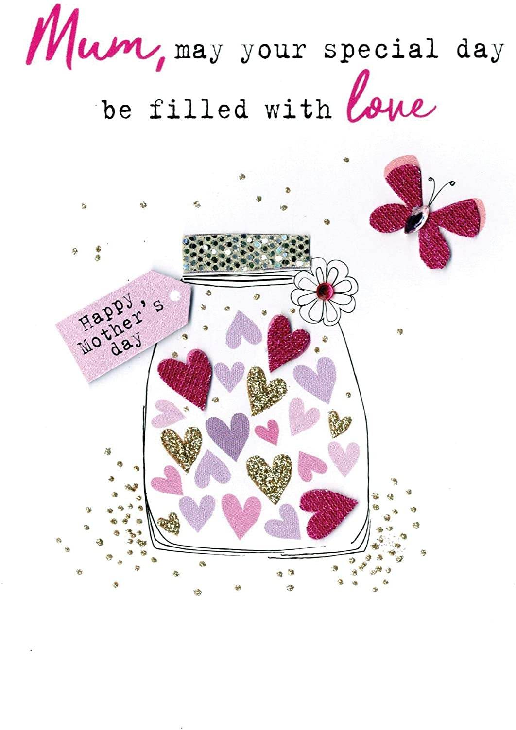 Jar Filled With Love Mothers Day Card - House of Cards