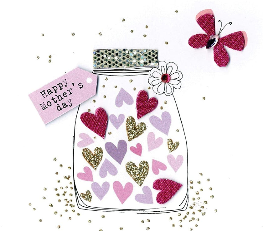 Jar Filled With Love Mothers Day Card