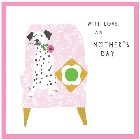 Dalmatian Love on Mothers Day Card - House of Cards