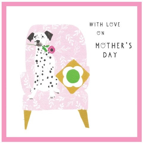 Dalmatian Love on Mothers Day Card