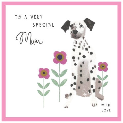 Dalmatian Special Mum Mothers Day Card