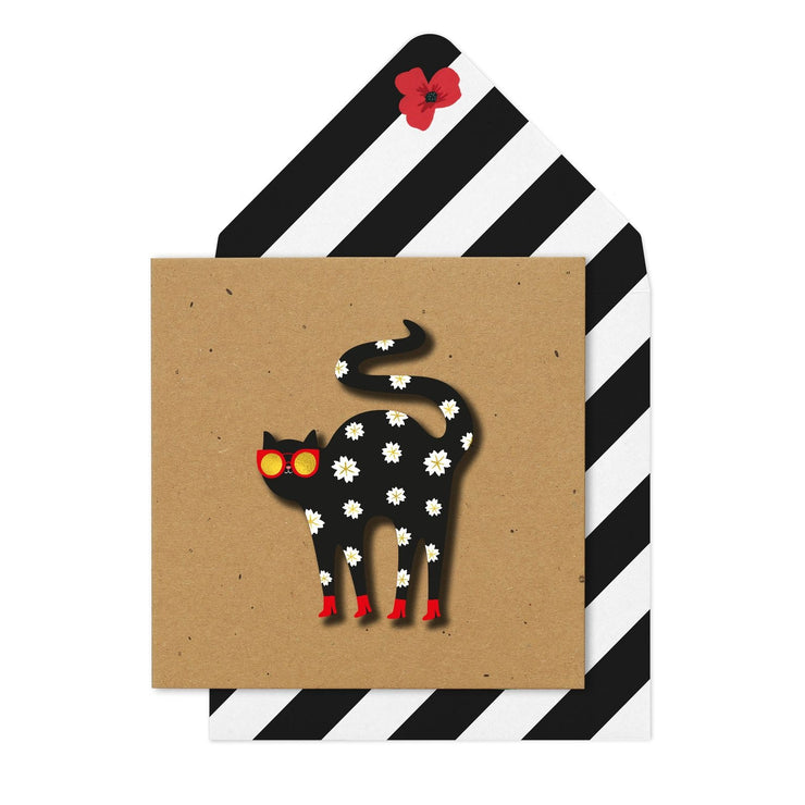Dasiy Cat Greeting Card