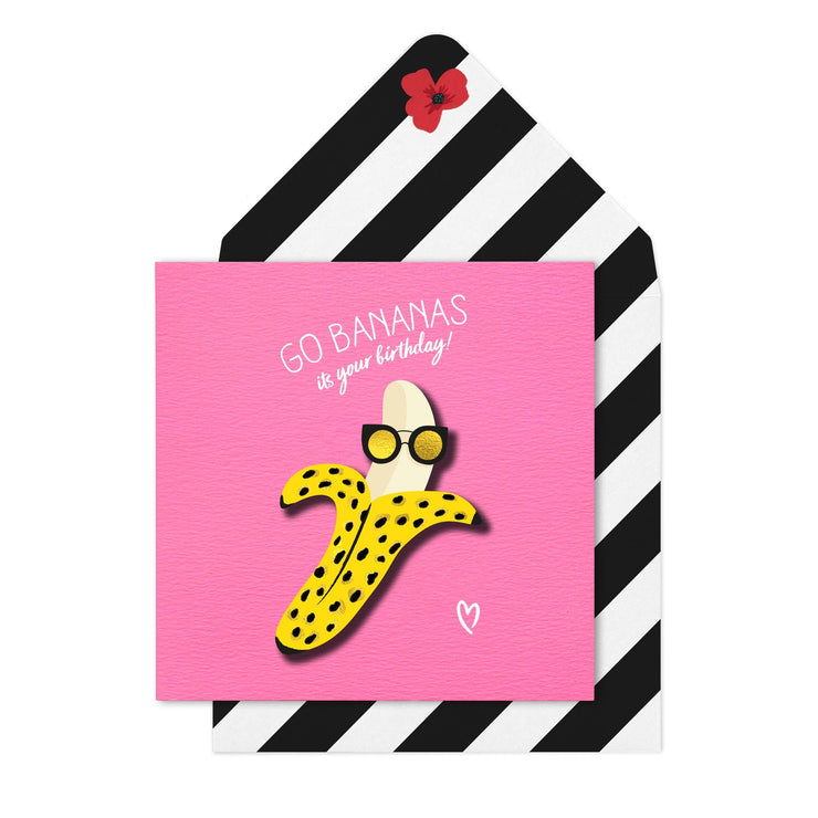 Go Bananas Birthday Card