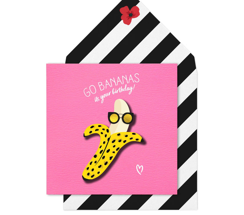 Go Bananas Birthday Card