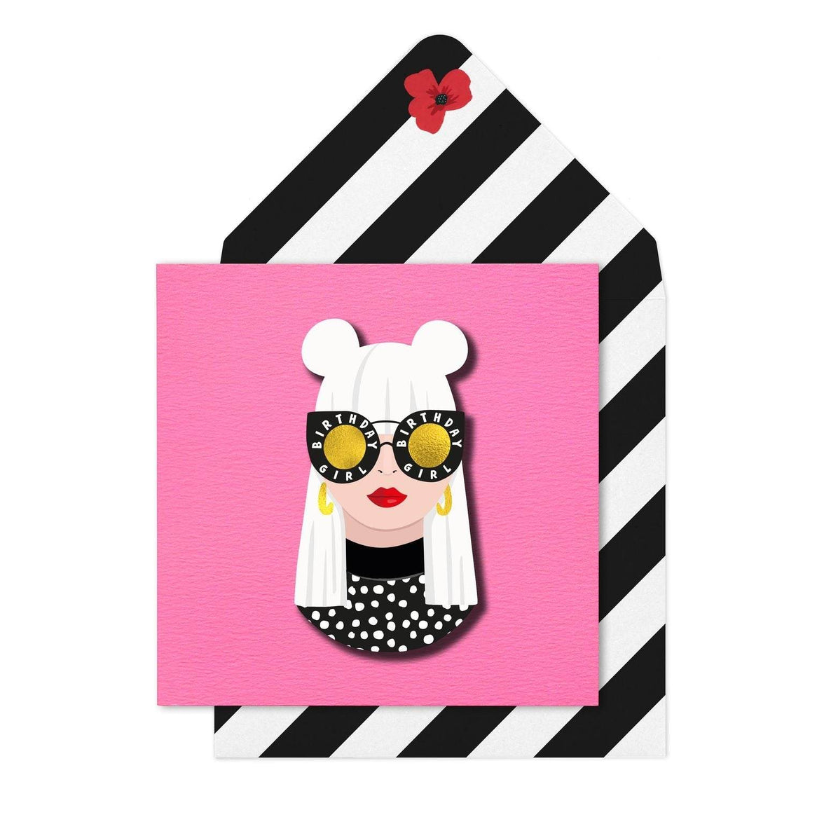 Birthday Girl Greeting Card - House of Cards