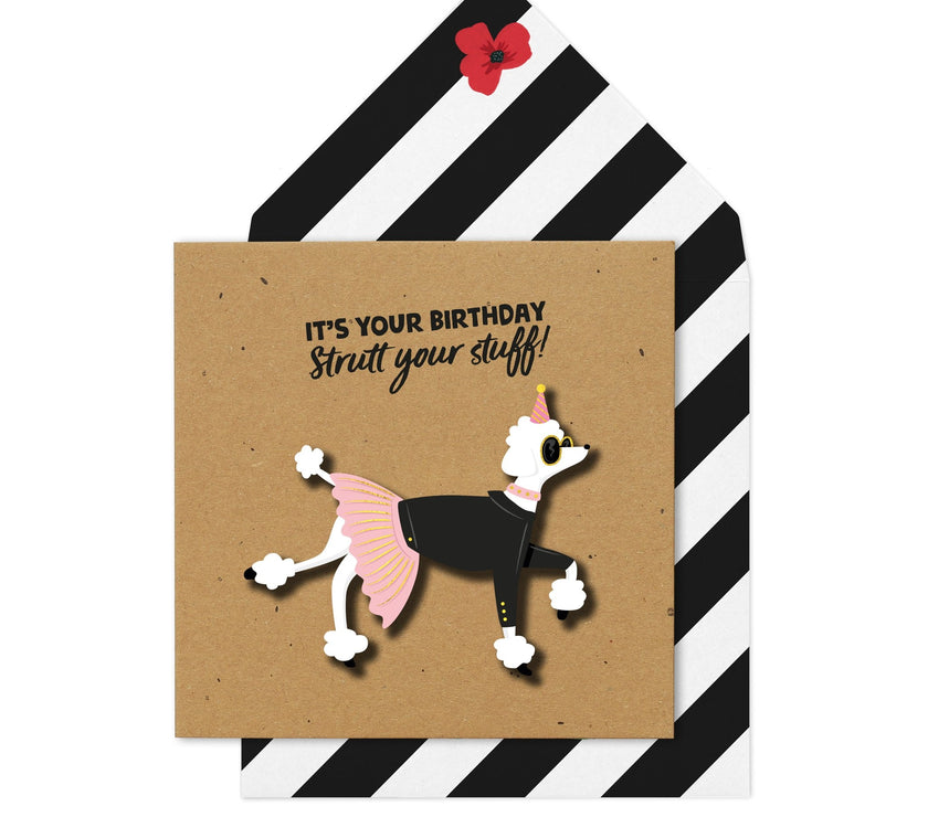 Strut Your Stuff Birthday Card
