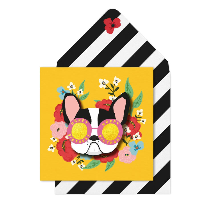 Frenchie Birthday Card