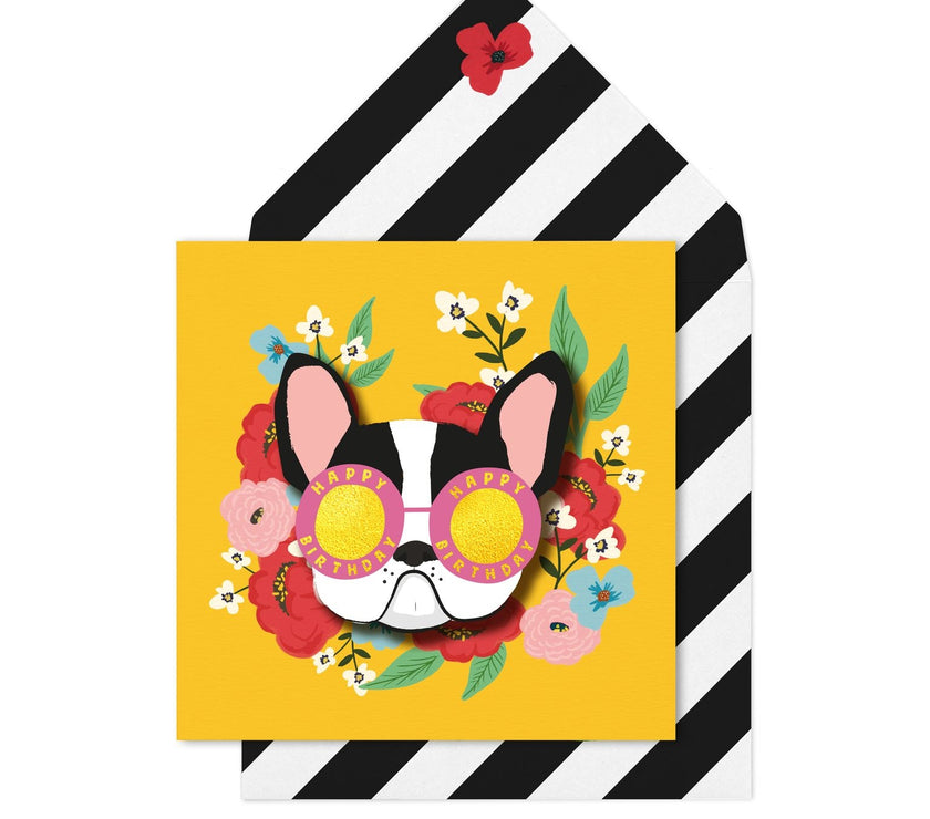 Frenchie Birthday Card