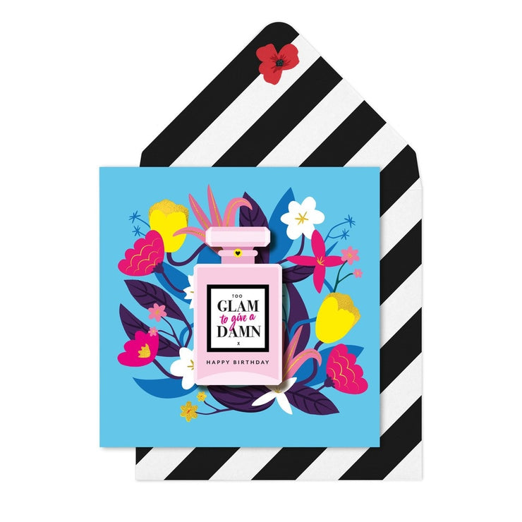 Too Glam Greeting Card