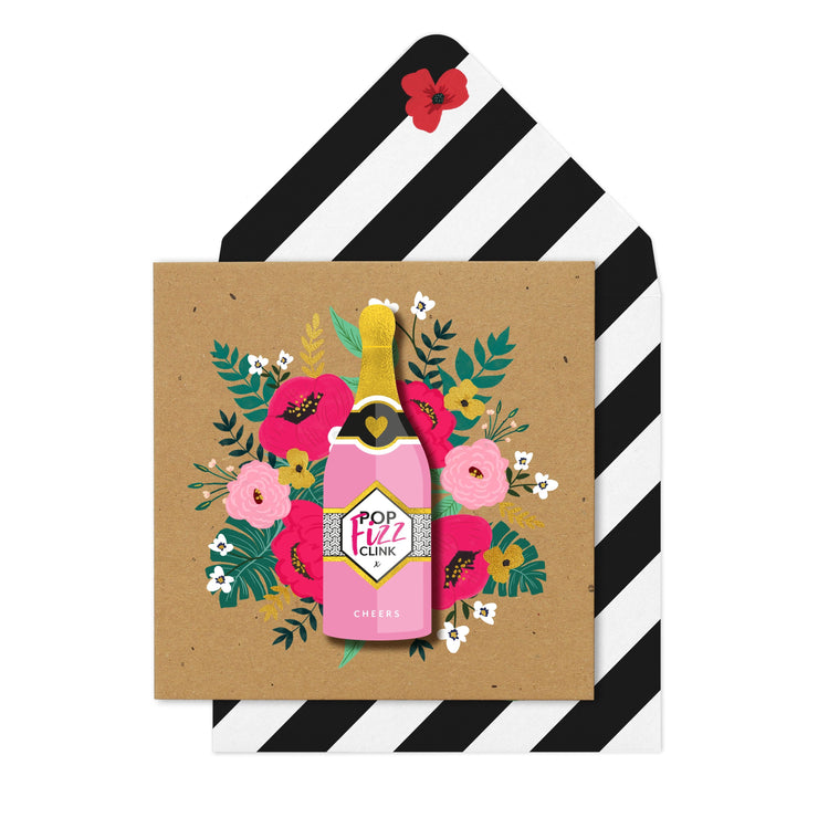 Pink Bottle Card