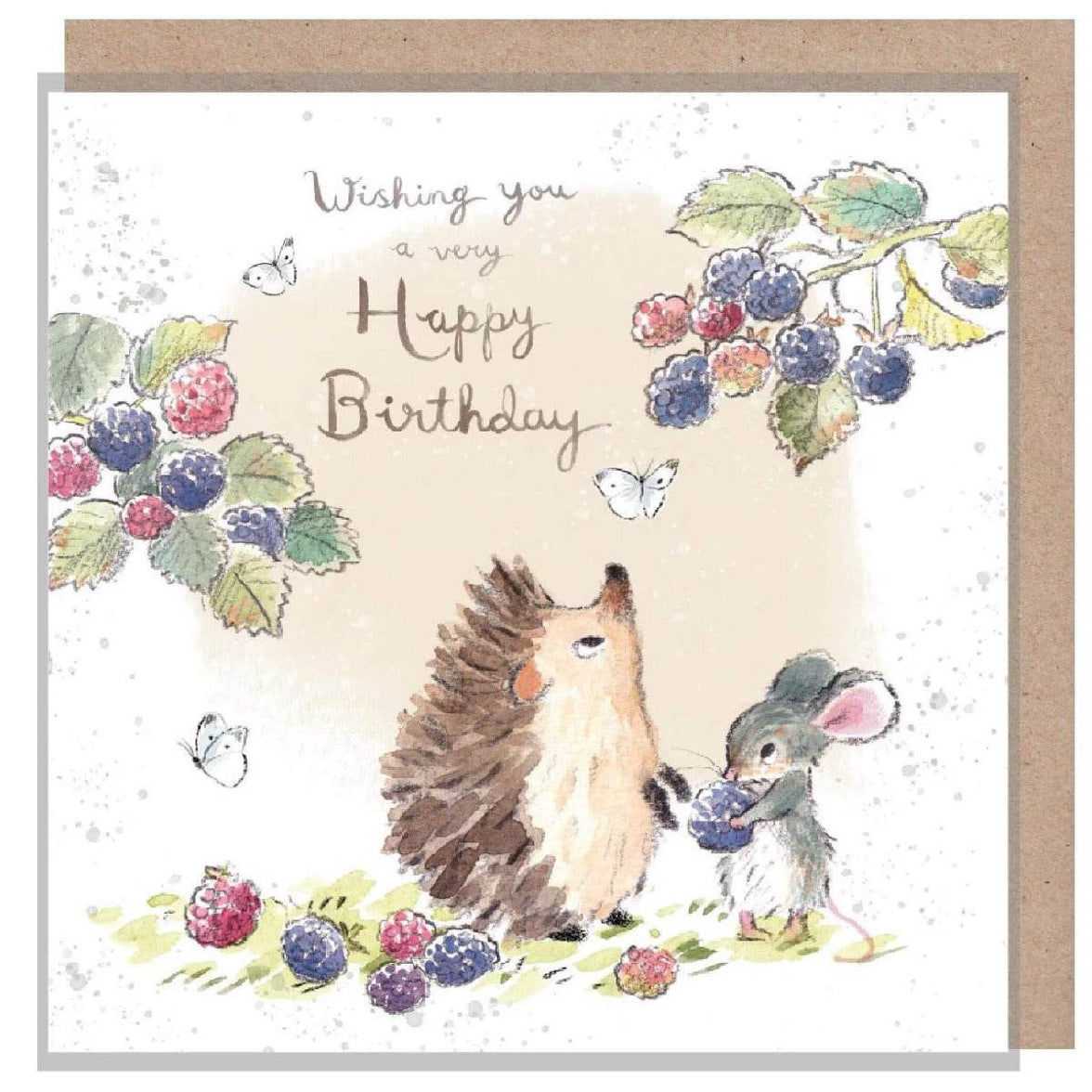 Hedgehog and Mouse Birthday Card - House of Cards