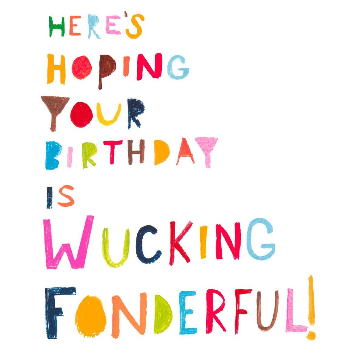 Wucking Fonderful Birthday Card - House of Cards