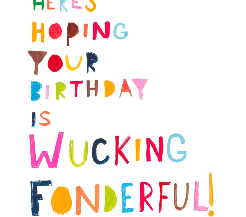 Wucking Fonderful Birthday Card