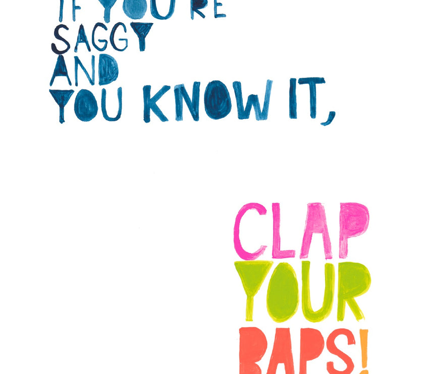 Saggy Birthday Card