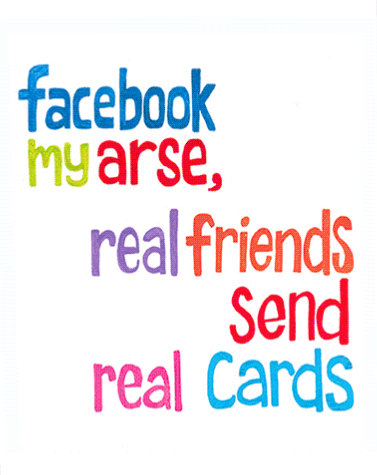 Facebook Real Friends Birthday Card - House of Cards