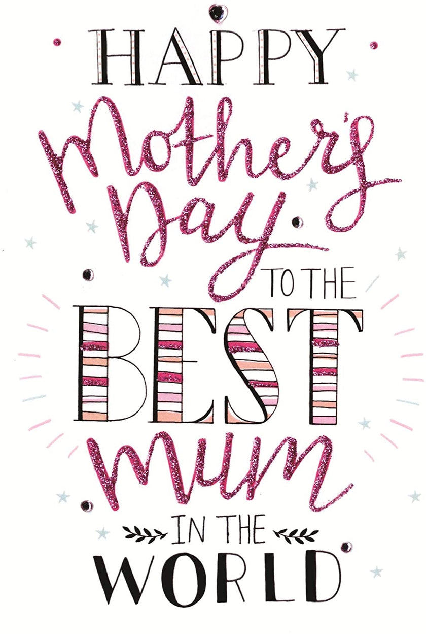 Best Mum in the World Mothers Day Card