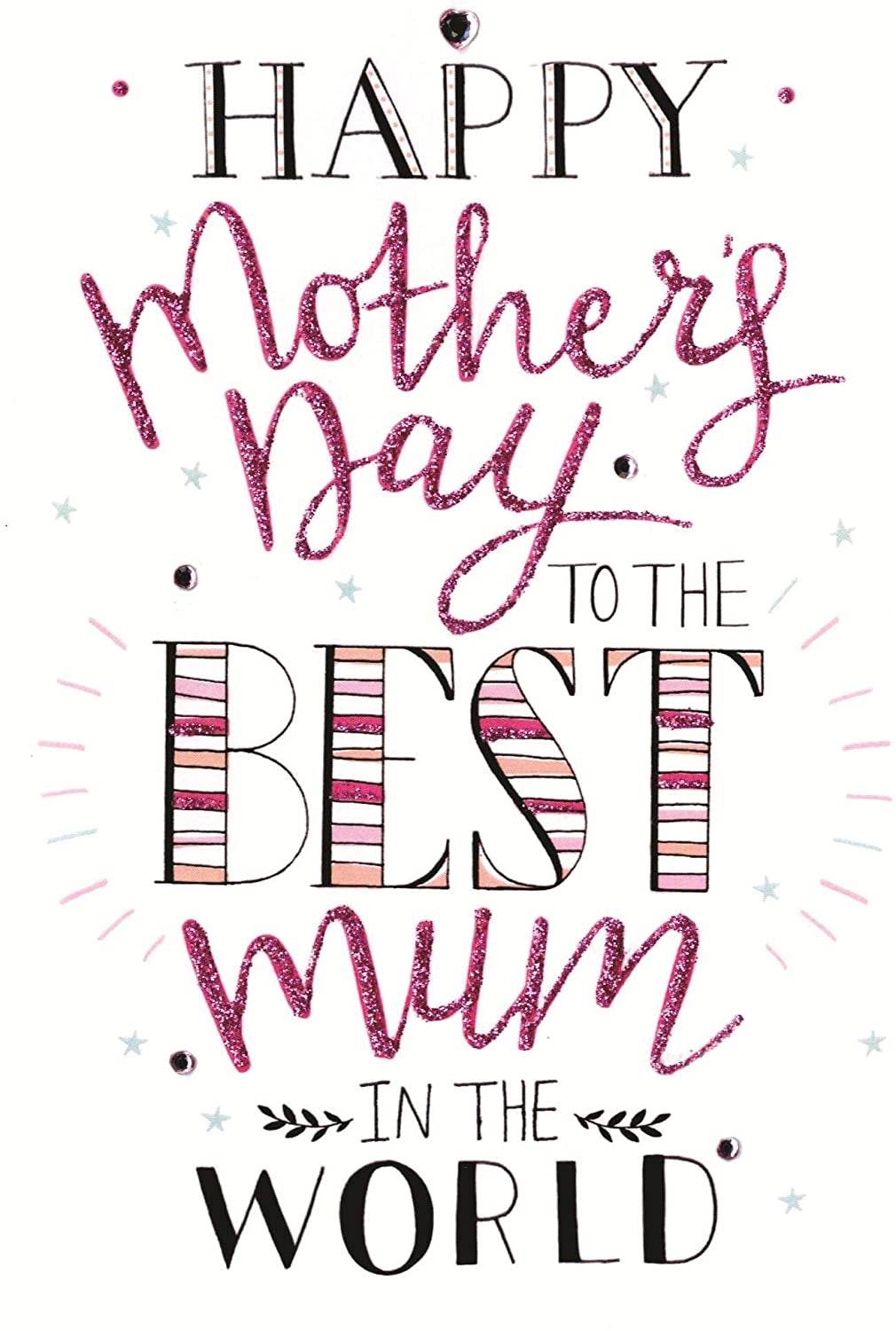 Best Mum in the World Mothers Day Card - House of Cards