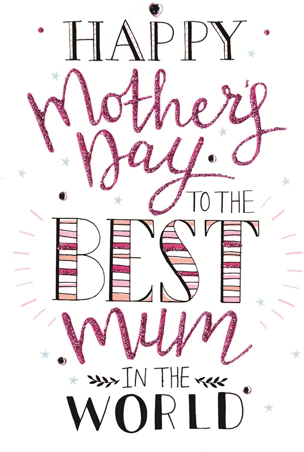 Best Mum in the World Mothers Day Card