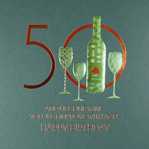 Like Fine Wine 50th Birthday Card