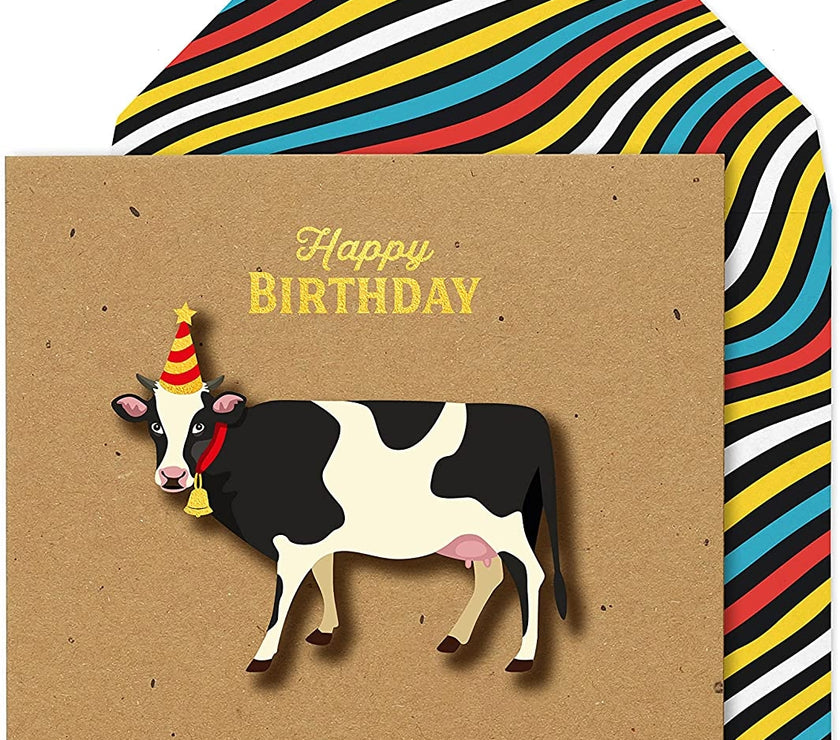 One Day To Milk It Birthday Card