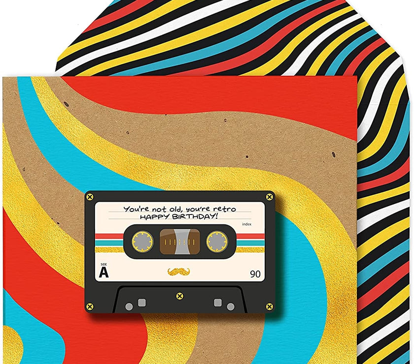 Cassette Tape Birthday Card