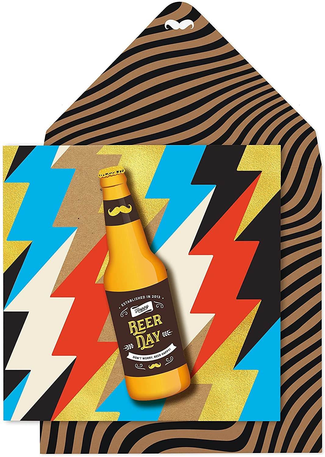 Happy Beer Day Birthday Card - House of Cards