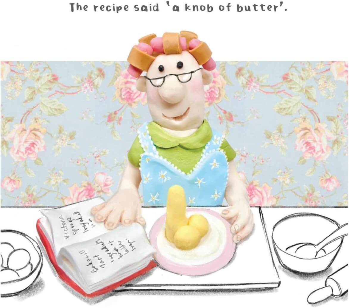 Knob of Butter Birthday Card - House of Cards