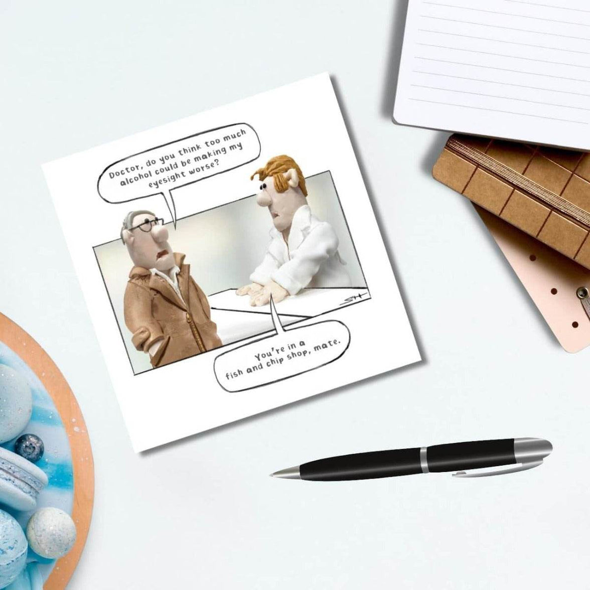 Fish and Chip Shop Birthday Card - House of Cards