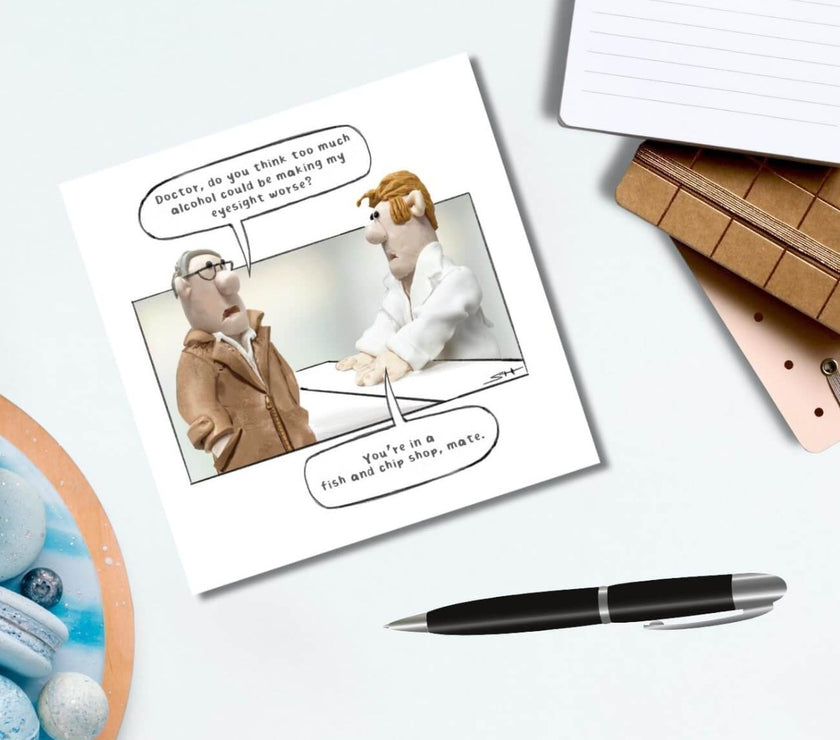 Fish and Chip Shop Birthday Card