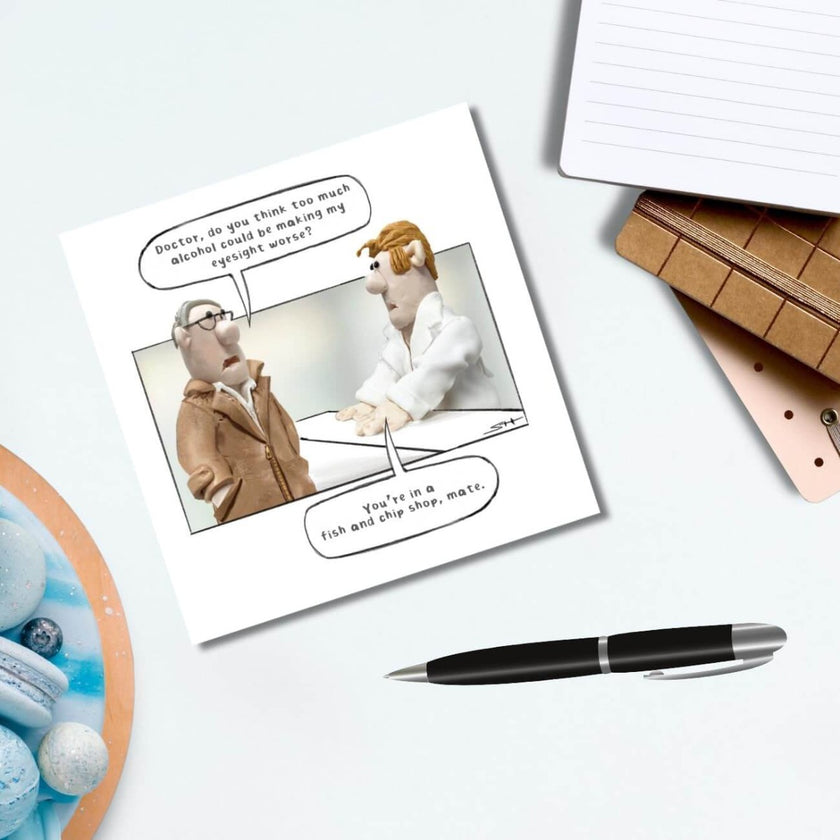 Fish and Chip Shop Birthday Card