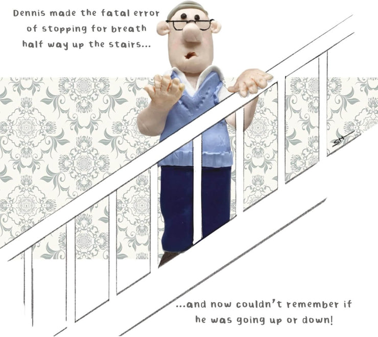 Stopping For Breath Birthday Card