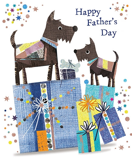 Scottie Dogs Fathers Day Card
