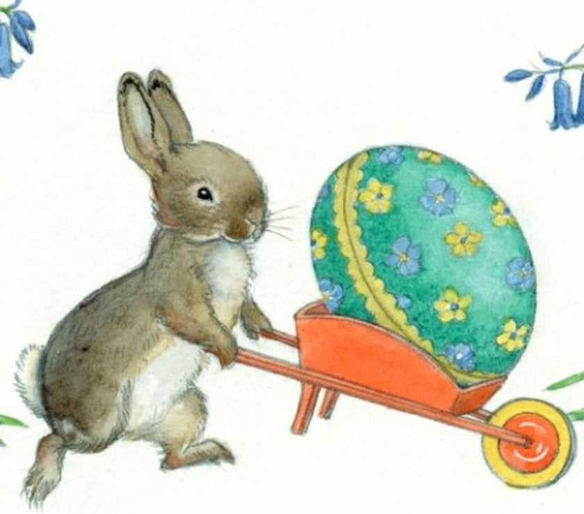 Egg Wheelbarrow Easter Card