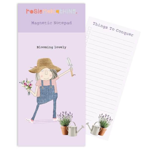 Blooming Lovely Magnetic Shopping Notepad - House of Cards