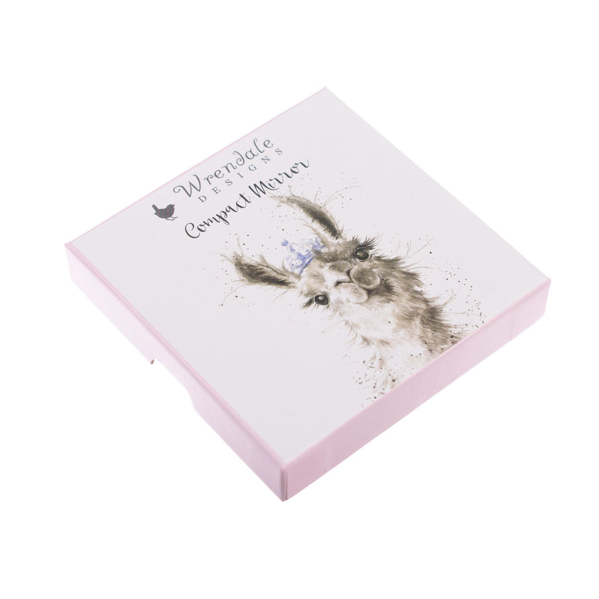 Llama Queen Compact Mirror