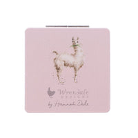 Llama Queen Compact Mirror