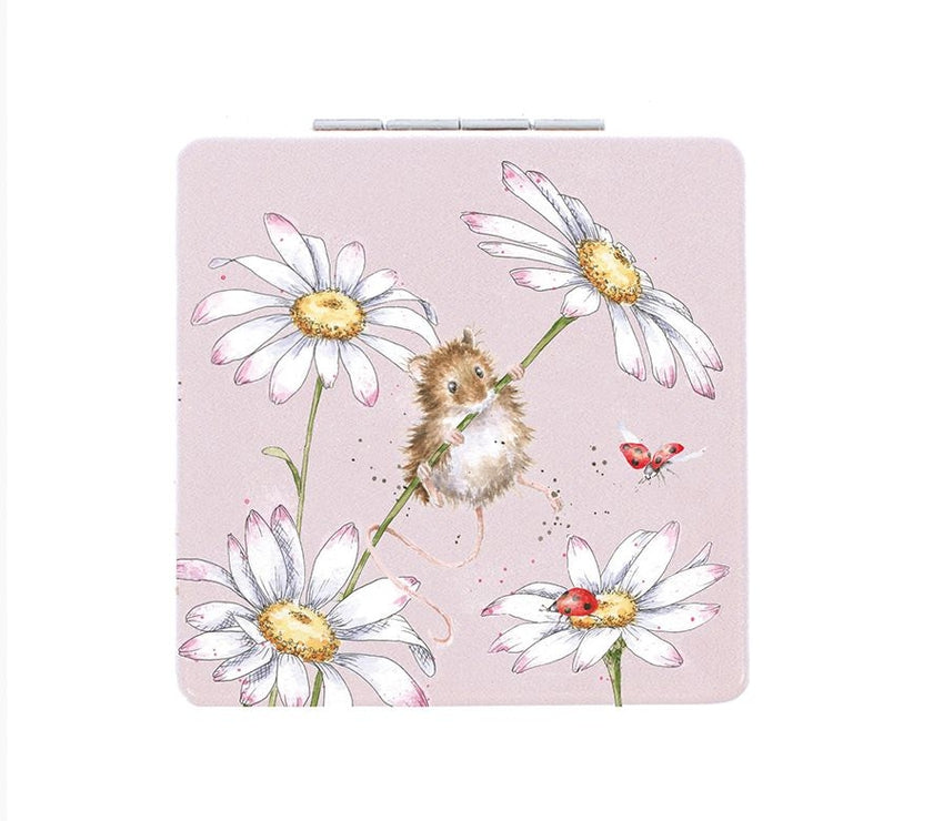 Oops A Daisy Field Mouse Compact Mirror
