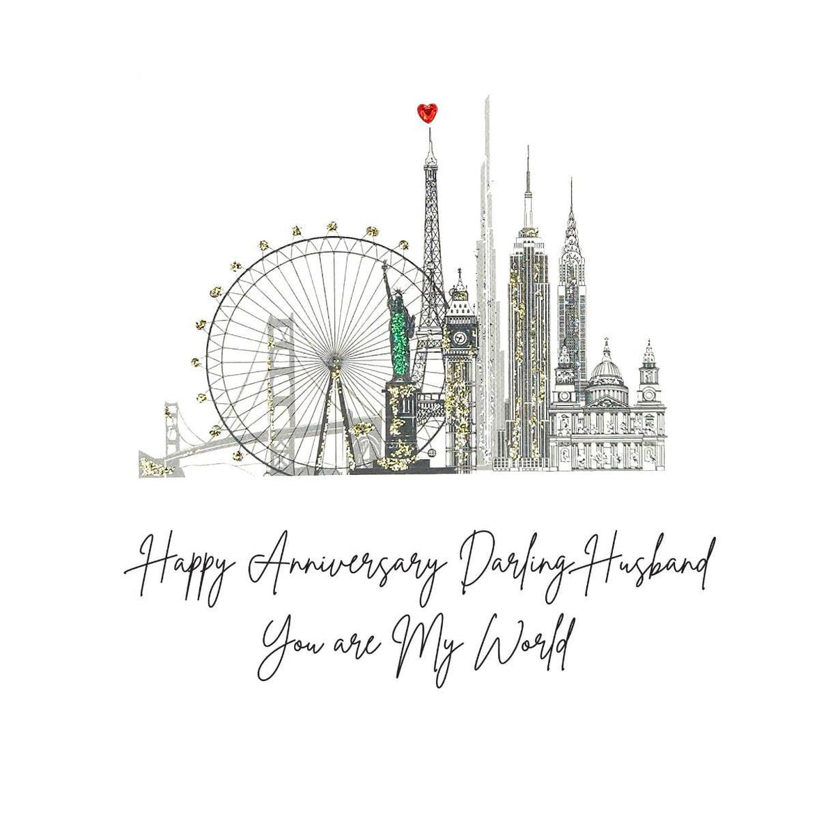 Husband Anniversary Card - House of Cards