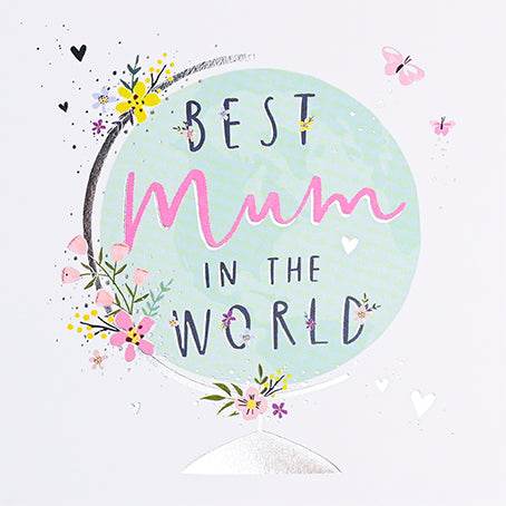 Best Mum in the World Mothers Day Card - House of Cards