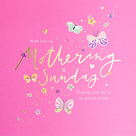 With Love on Mothering Sunday Card