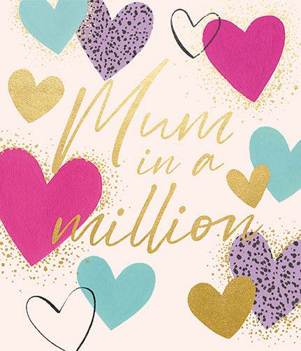 Mum in a Million Mothers Day Card - House of Cards