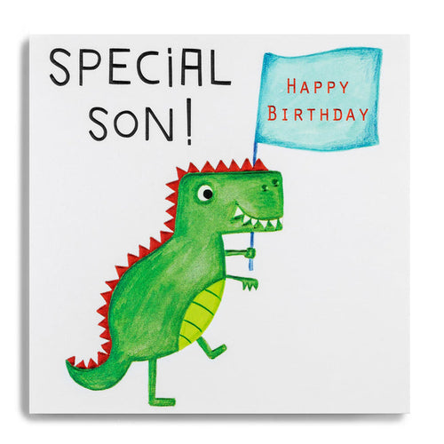 Special Son Dinosaur Birthday Card