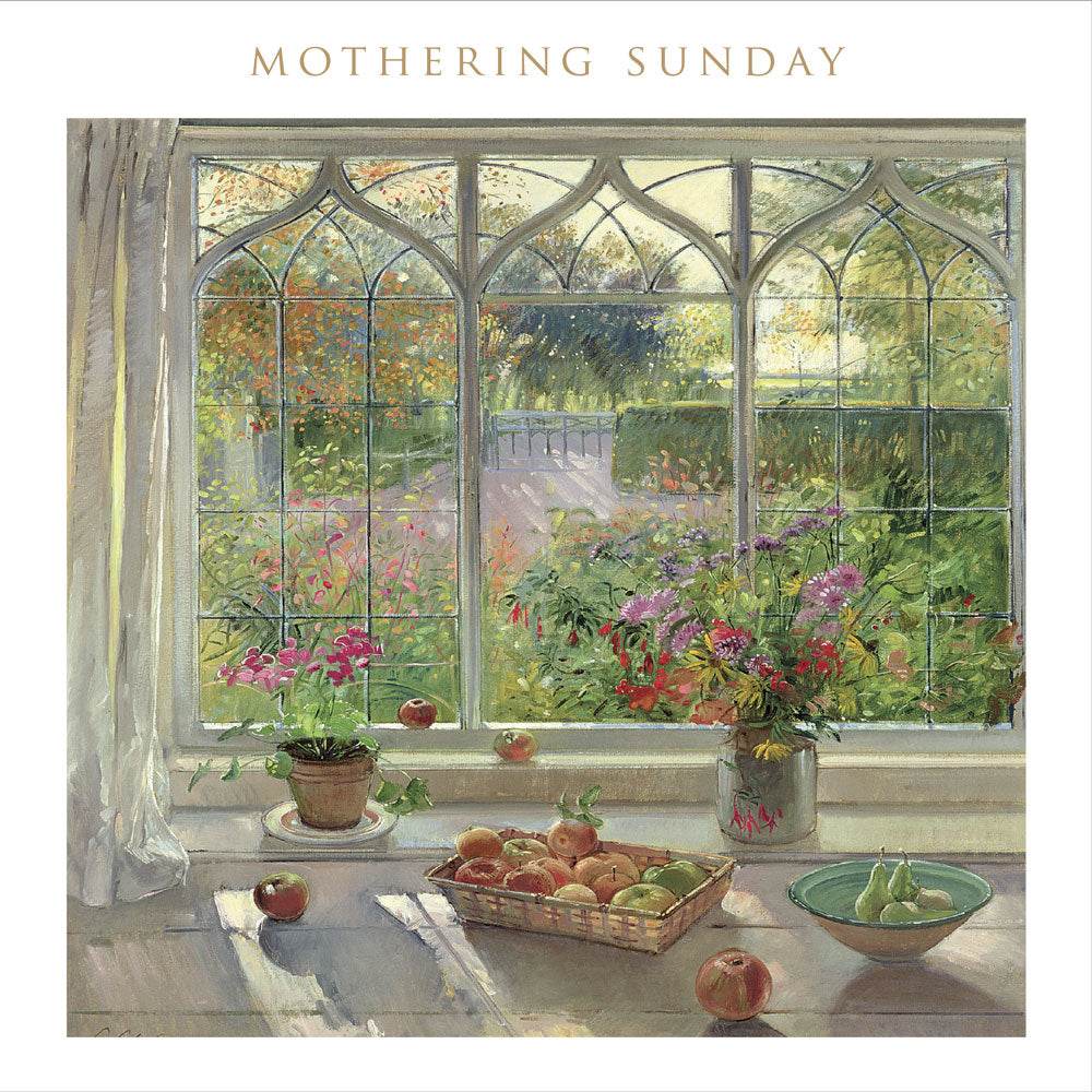 Garden Window Mothering Sunday Mothers Day Card - House of Cards