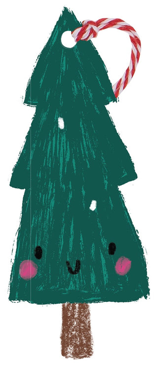 Happy Tree Christmas Gift Tags