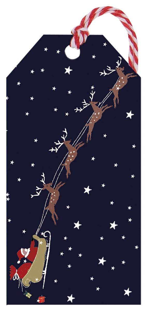 18 Santa Sleigh Xmas Gift Tags - House of Cards