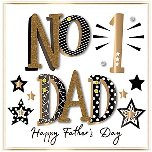 No 1 Dad Fathers Day Card
