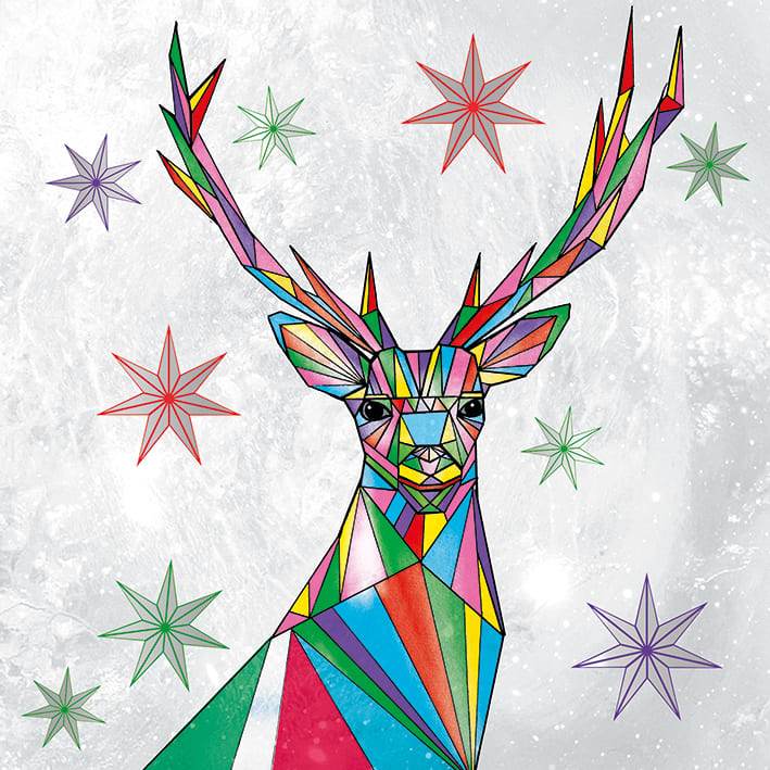 5 Matthew Williamson Stag Christmas Cards - House of Cards