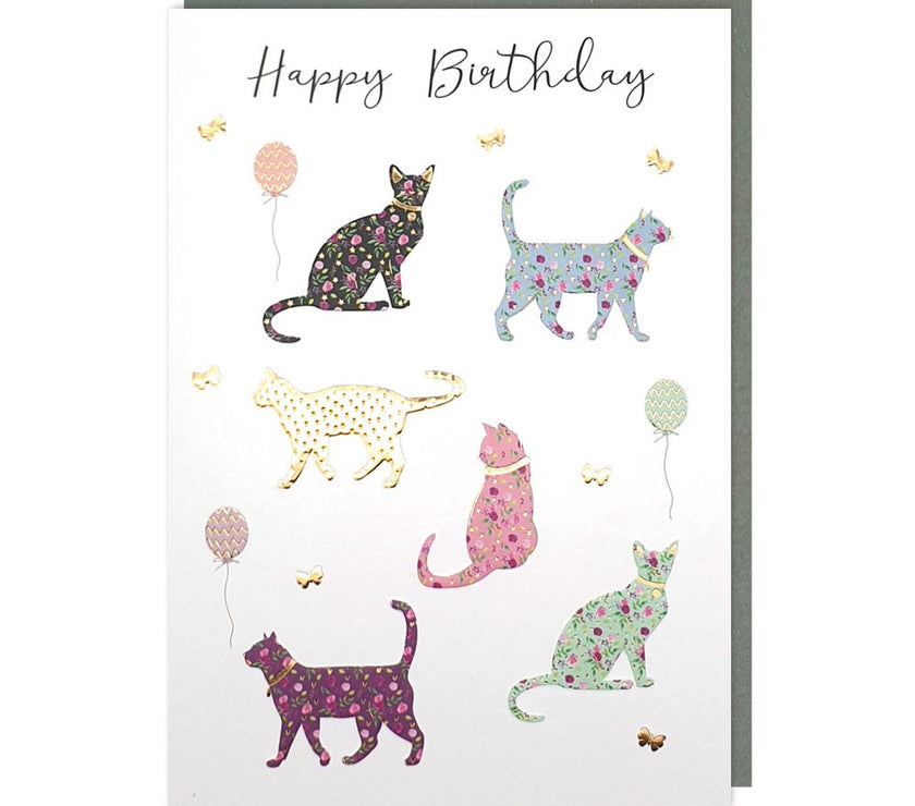 Cats Happy Birthday Card