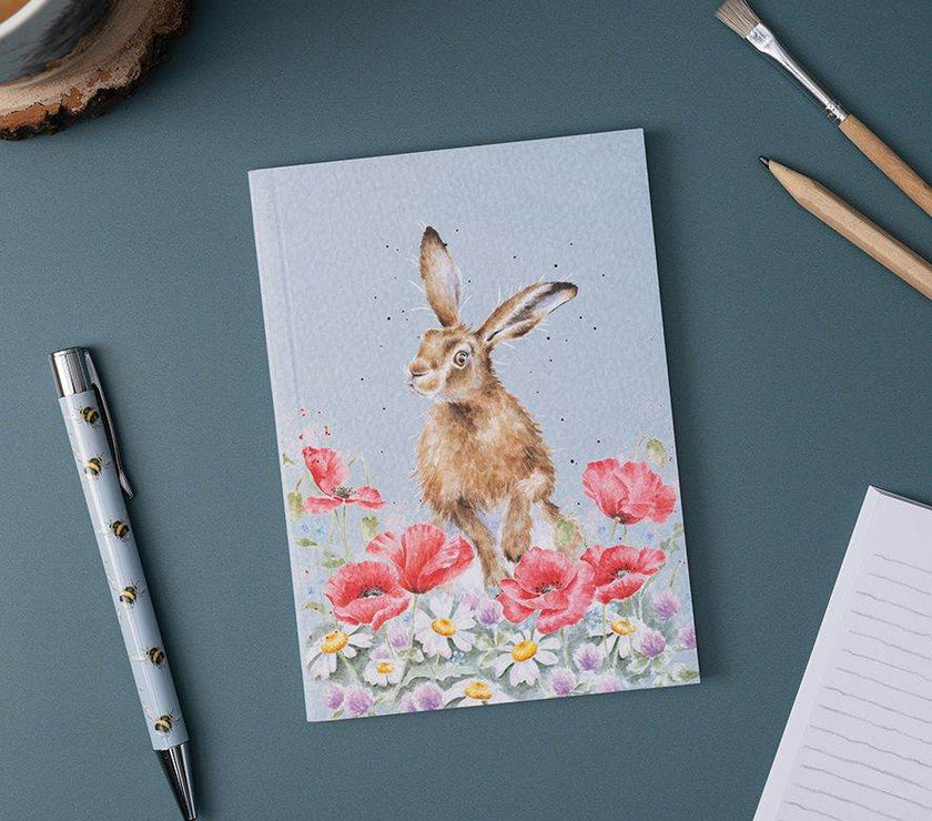 A6 Fields of Flowers Hare Notebook - House of Cards