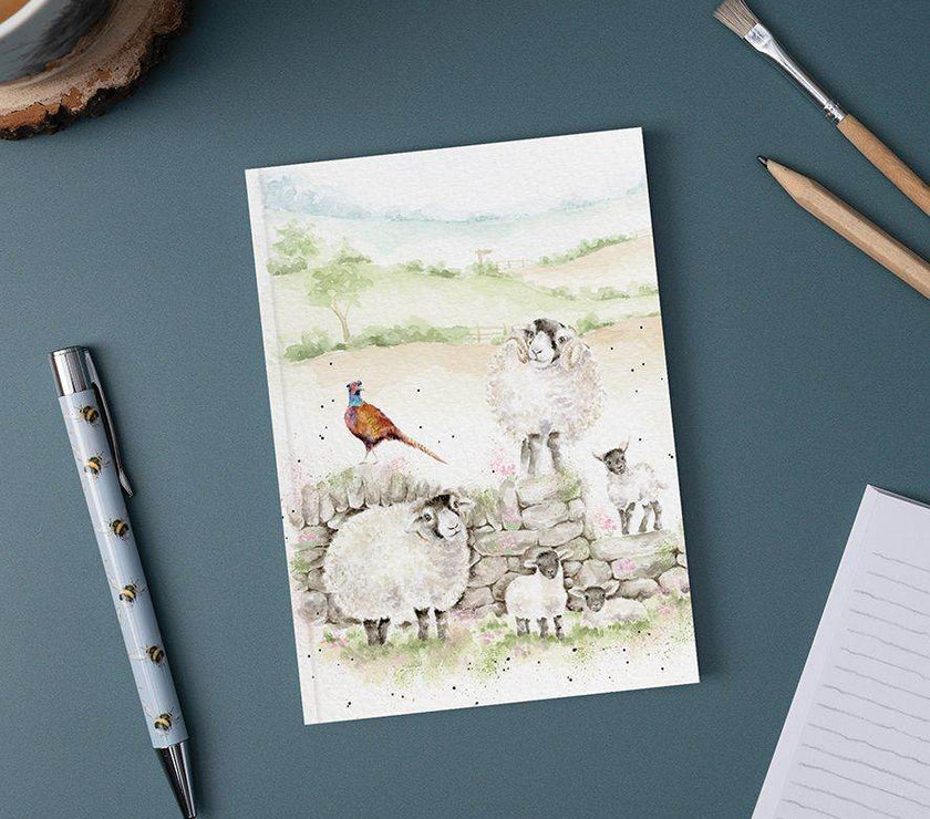 A6 Sheep and Pheasant Notebook - House of Cards